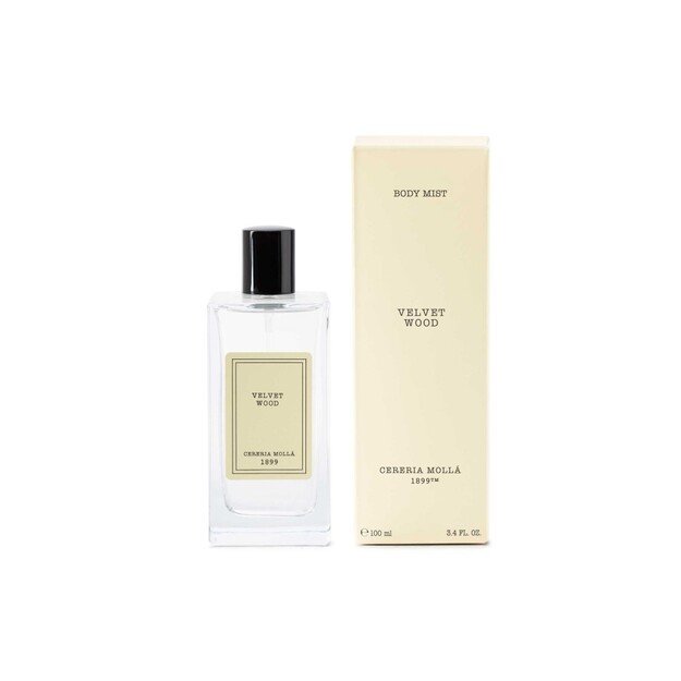 100ML Velvet wood purškiklis ir kūno dulksna CERERIA MOLLA 