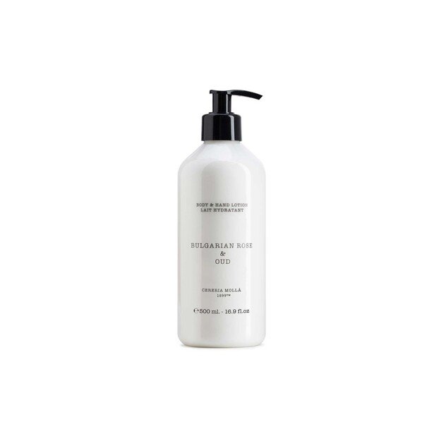 CERERIA MOLLA rankų ir kūno losjonas „Bulgarian Rose & Oud“ 500 ml.