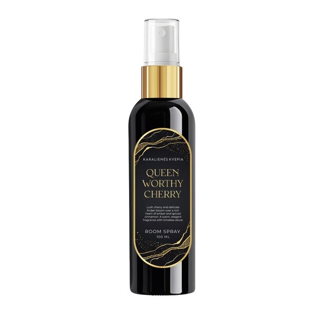 QUEEN WORTHY CHERRY KARALIENĖS KVEPIA PURŠKIAMAS NAMŲ KVAPAS 100ML QUEEN WORTHY CHERRY KARALIENĖS KVEPIA PURŠKIAMAS NAMŲ KVAPAS 100ML